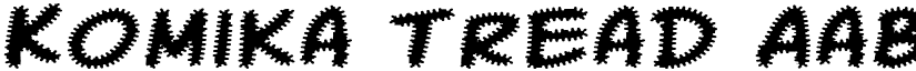 Komika Tread font