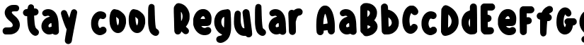 Stay cool Regular font