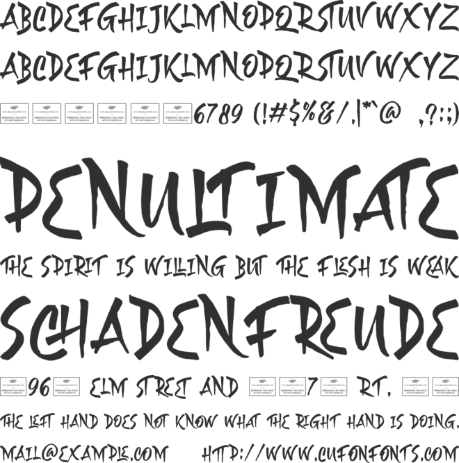 Galaxion font preview