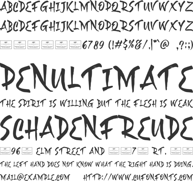 Galaxion font preview