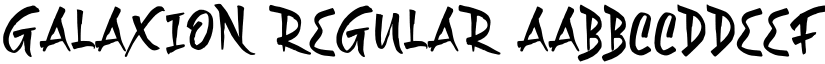 Galaxion Regular font
