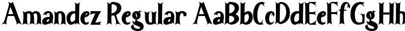 Amandez Regular font