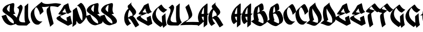 Suctenss Regular font