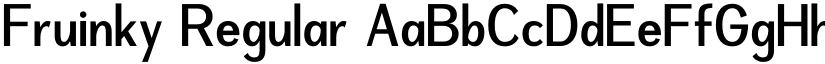 Fruinky Regular font