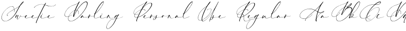 Sweetie Darling Personal Use Regular font