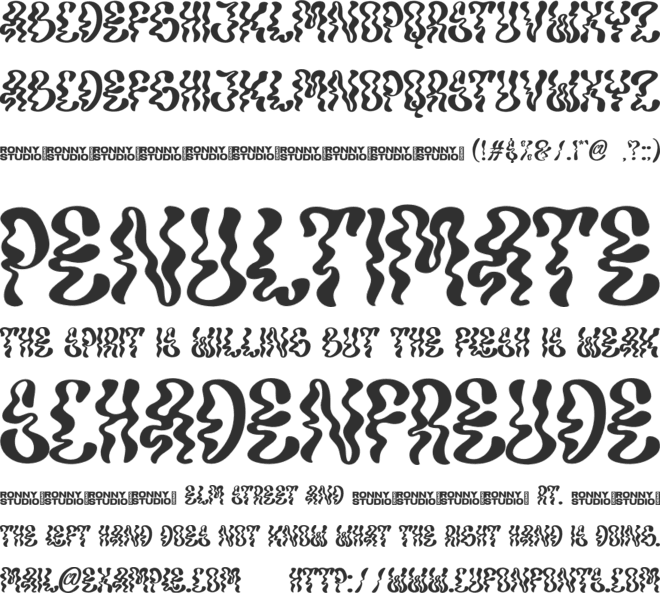 Nockwell font preview