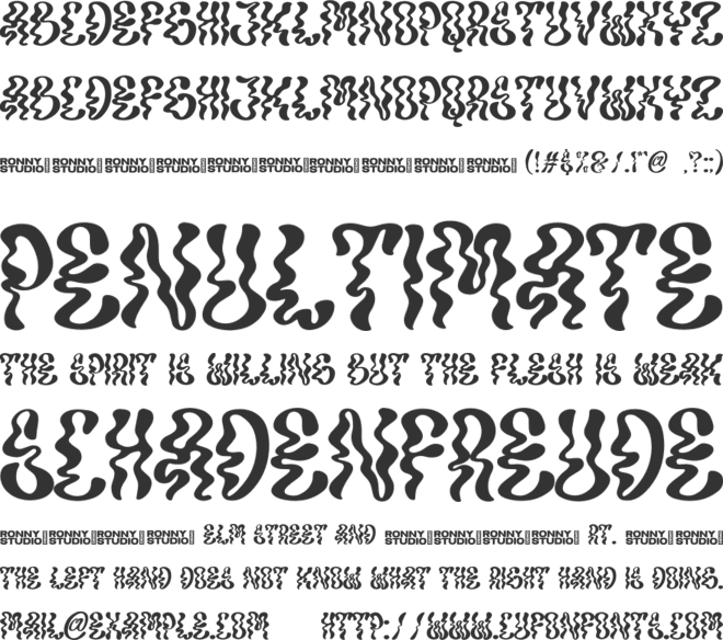 Nockwell font preview