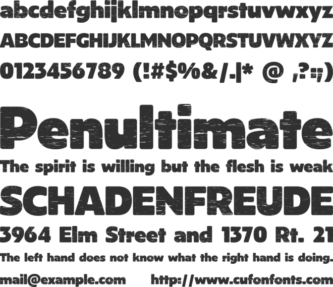 Mutant Hound font preview