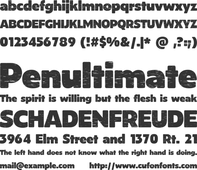 Mutant Hound font preview