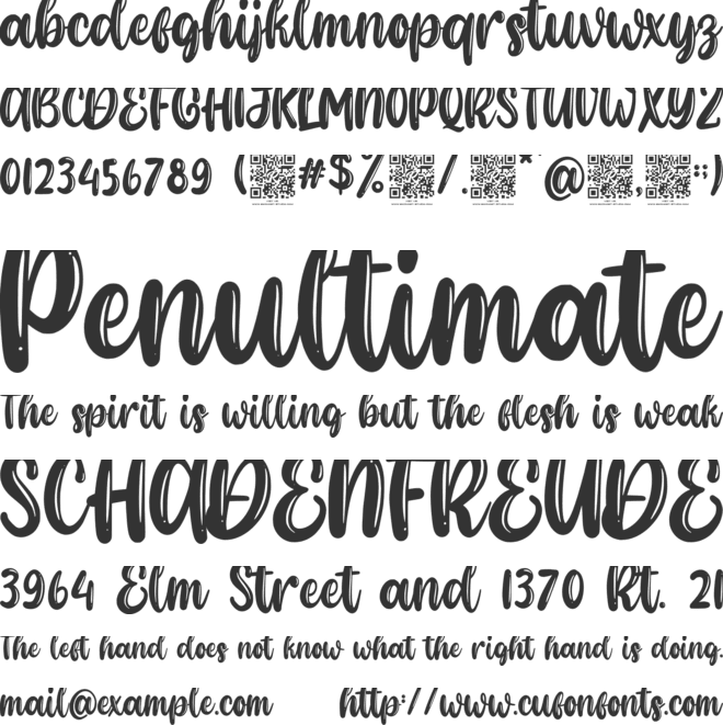 Bellish font preview
