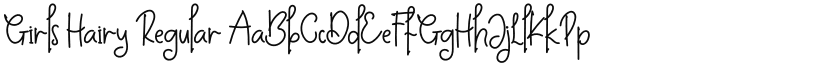 Girls Hairy font download