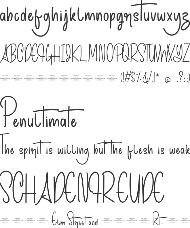 Gashington Classy font preview