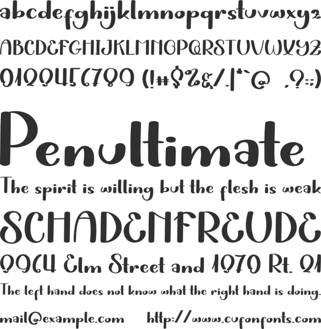 Sweet Kitty font preview