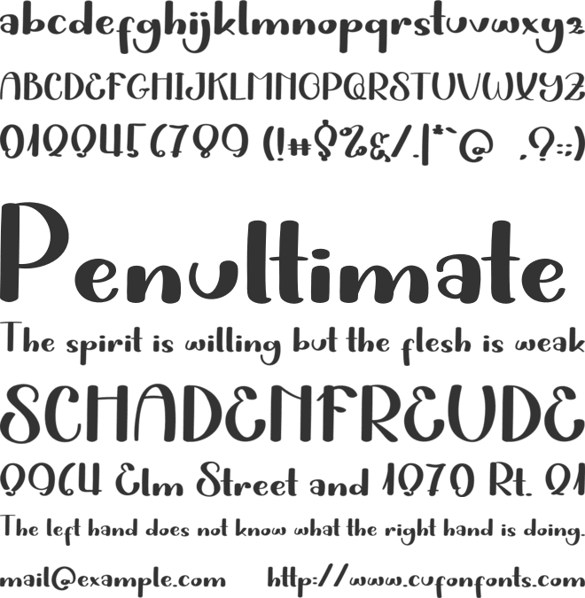 Sweet Kitty font preview