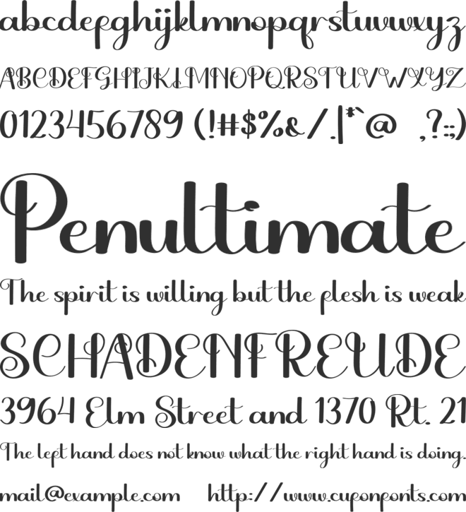 Just Beauty font preview