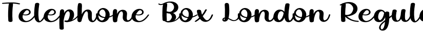 Telephone Box London font download