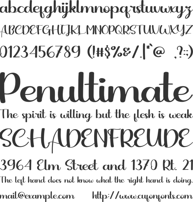 Hallo Christmas font preview