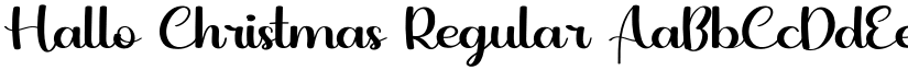 Hallo Christmas Regular font
