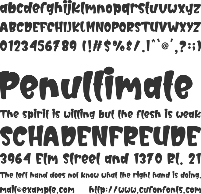 Laurels font preview