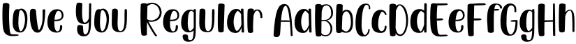 Love You Regular font