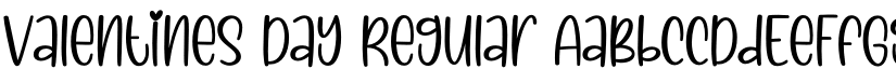Valentines Day Regular font