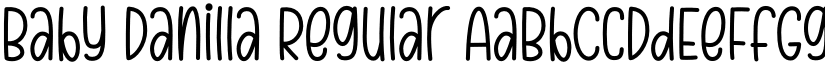 Baby Danilla Regular font