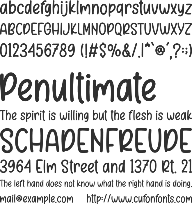 Presley font preview