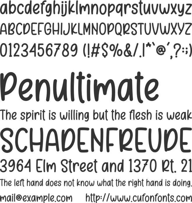 Presley font preview