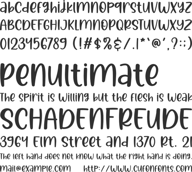 Denisa Crishtine font preview