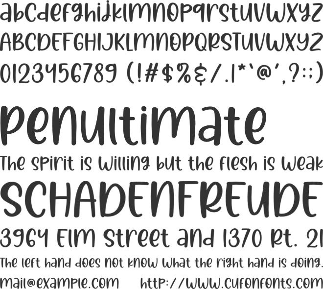 Denisa Crishtine font preview