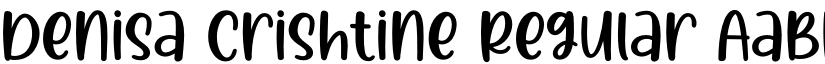 Denisa Crishtine Regular font