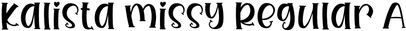 Kalista Missy Regular font
