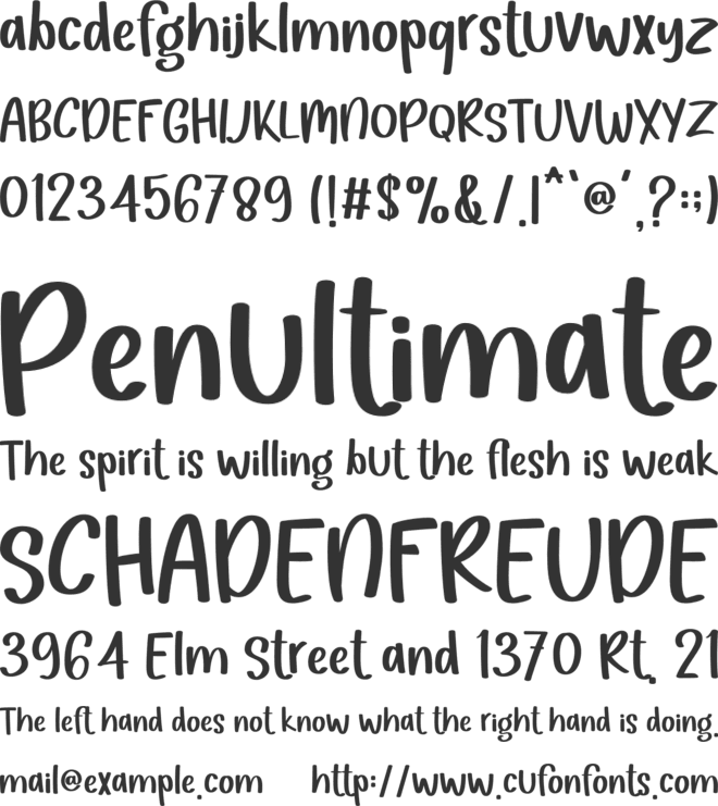 Laura Barbara font preview