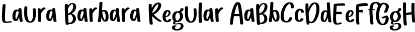 Laura Barbara Regular font
