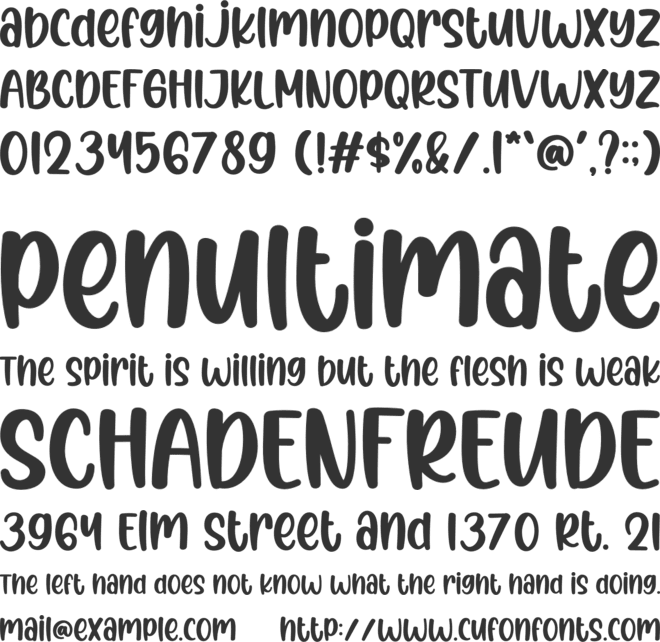 Naomi Allison font preview