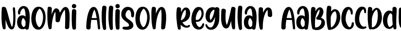Naomi Allison Regular font