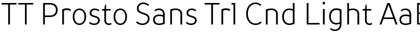 TT Prosto Sans Trl Cnd Light font