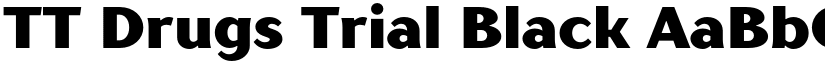 TT Drugs Trial Black font