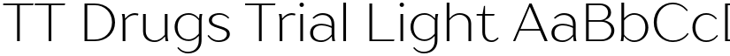 TT Drugs Trial Light font
