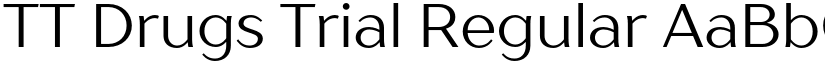 TT Drugs Trial Regular font