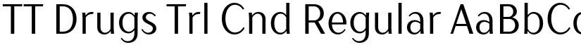 TT Drugs Trl Cnd Regular font