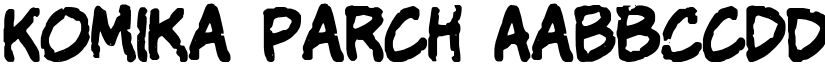 Komika Parch font