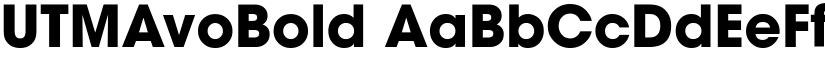 UTMAvoBold font