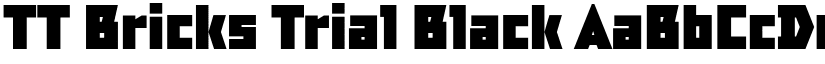 TT Bricks Trial Black font