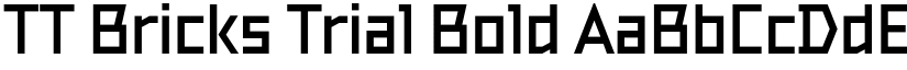 TT Bricks Trial Bold font