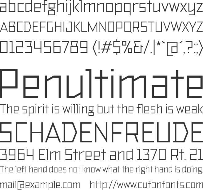 TT Bricks Trial font preview