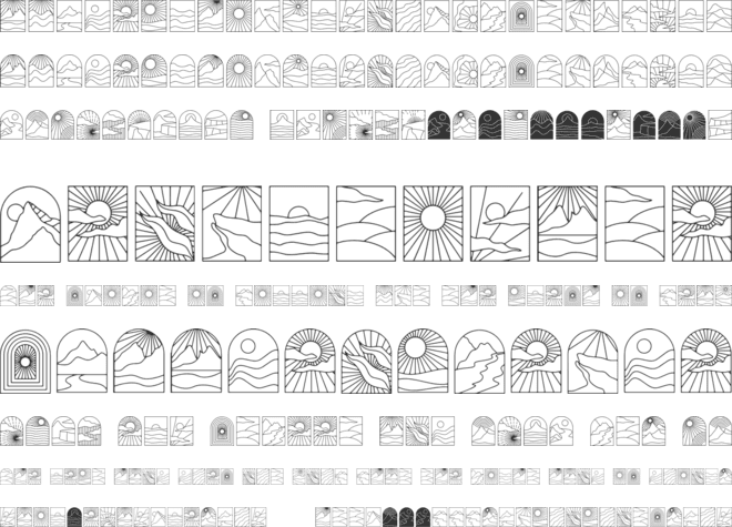 Nature Boho font preview