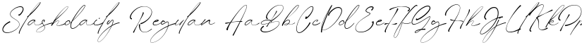 Slashdaily Regular font