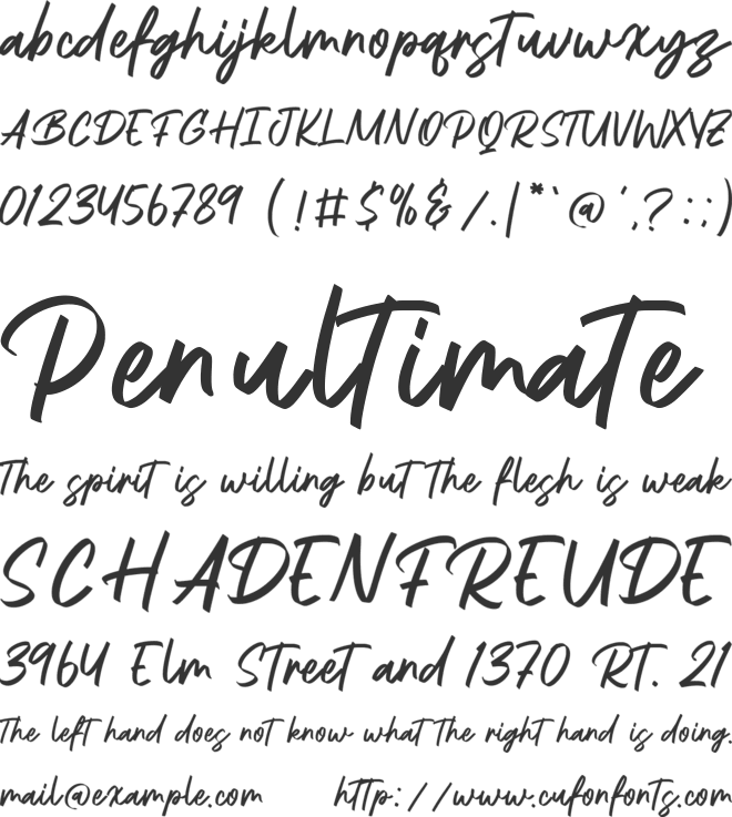 Kingdom Heaven font preview