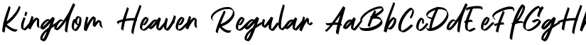 Kingdom Heaven Regular font